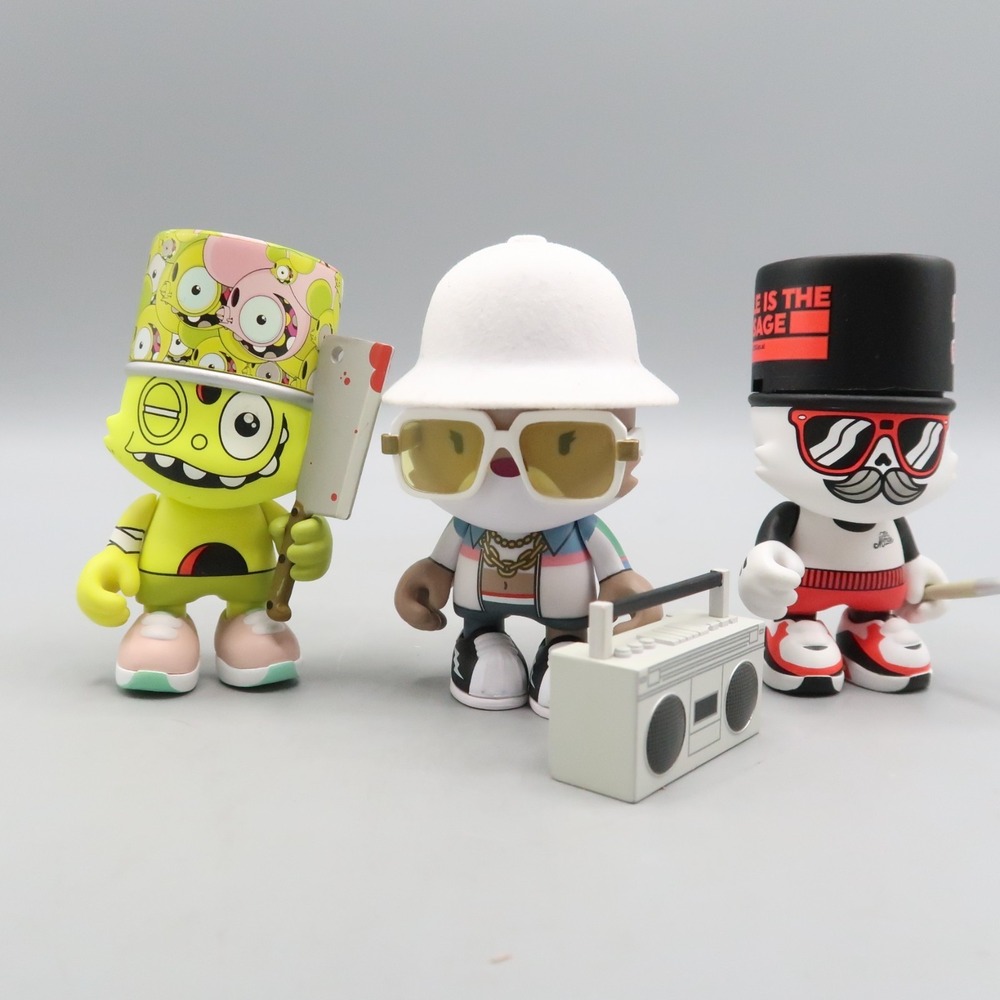 3 Superplastic Janky Figure Lot  4 B-Girl, 123Klan, Space Monkey